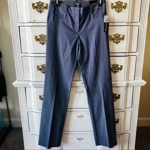 SOHO Apparel Ltd Stretchy Blue Dress Pants